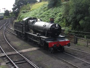 Erlestoke shunts onto Bridgenorth shed to take on coal 23rd August.