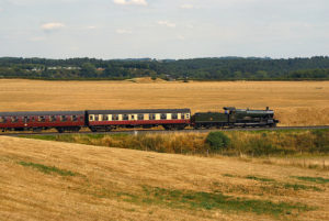 7802 passing through tinder dry fields on Eardington Bank on 25th July