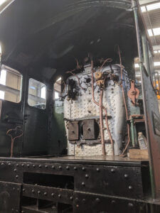 By 12th March the fitting gang had installed considerably more of the cab pipework runs and other fittings.
