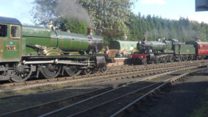 In preservation, 7802 Bradley Manor and 7812 Erlestoke Manor meet at Bridgnorth station. Photo: Leo Roberts