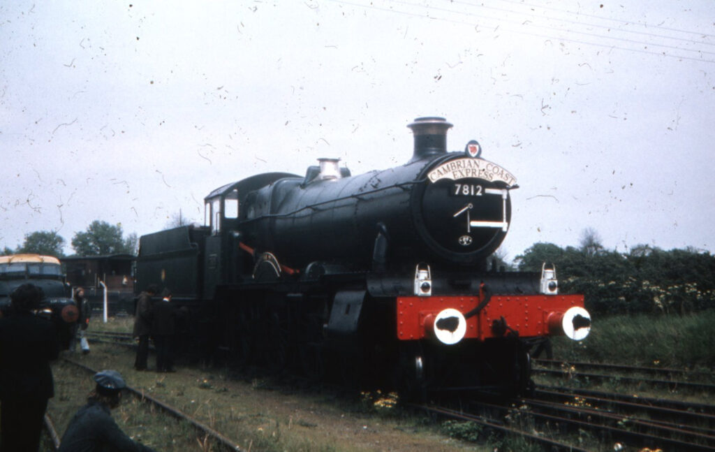 2023 is the 50th anniversary year of the Erlestoke Manor Fund 20th May 1974, so it is very appropriate that Erlestoke Manor has entered service for her third stint in traffic in the preservation era. Looking back to the early days, here is a view of 7812 just after arrival at the Dowty Railway Preservation Society at Ashchurch on 20th May 1974, having been transported by rail from Barry, via Parkend, to Ashchurch. This was 7812’s temporary base, prior to moving to the SVR in 1976.      Photo: Copyright EMF